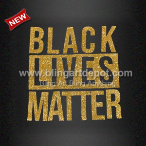 Glitter Film Black Lives Matter Transfers Iron ons for T Shirts Glitter Film Black Lives Matter Transfers Iron ons for T Shirts